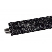 Плинтус WP-23  3м черное серебро SF-0021