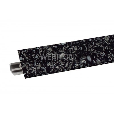 Плинтус WP-23  3м черное серебро SF-0021